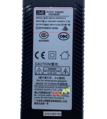 *Brand NEW*100-240V 50/60Hz GVE GM120-360333-D 36V 3.33A AC DC ADAPTER POWER SUPPLY